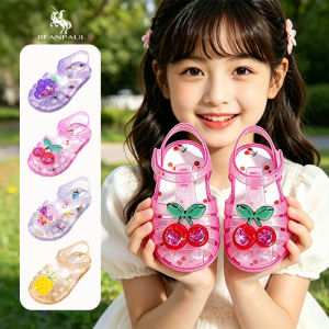 JIFANPAUL | Dép Jelly Bé Gái Kiểu Công Chúa Chống Trượt
