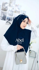 Daffi Hijab - Abel Mom Jilbab Instan Jersey Non Ped Aksen Vishor Style Premium Terbaru