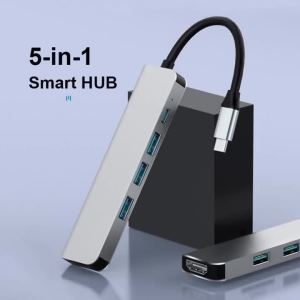 USB C HUB Type C To HDMI-CompatibleSplitter Thunderbolt 3 Docking Station Laptop Adapter For Macbook Air M1 iPad Pro HDTV