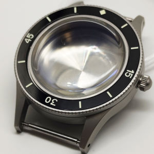 40mm Stainless Steel Watch Case luminous bezel domed glass 100m water resistance Case fit NH34 NH35 NH36 movement