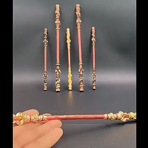 Black Myth Wukong Game Surrounding Qi Tian Da Sheng Ru Yi Jin Gu Bang Hoop Stick All Metal Craft Decoration 30CM