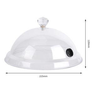 Transparent Molecular Cuisine Smoke Dome Food Tableware Cover Cake Lid Hotel Dish Smoker Tool Kitchen Dining Cover Accessory