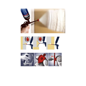 ปืนพ่นโฟมกระป๋องอย่างดี หัวอลูมิเนียม