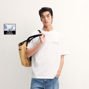 Jack Jones | Retro Hand-drawn Color-block Cotton Loose T-shirt