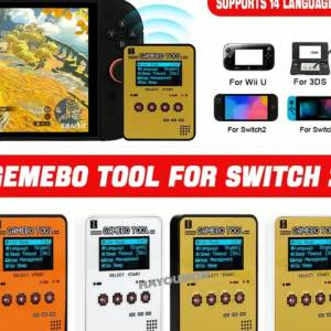 All-NEW Button-Operated OLED NFC Emulator Support Type-C Charger & 14 Languages for Switch/Switch 2/3DS/Wii U Game Accessories