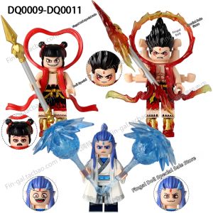 Nezha Ao Bing Hybrid Silk Wheel Brick Figure