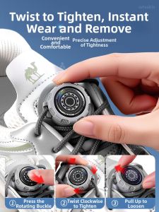 MICUI | Rotating Shoe Lace Buckle No-tie Fastening System