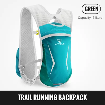 WRELS Hydration Vest Running Marathon Thin Waterproof Breathable 5l #B882
