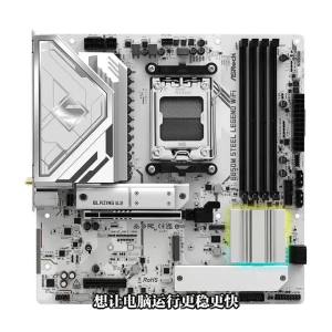 ASRock | ASROCK New B850M STEEL LEGEND WIFI AMD B850 Micro ATX AMD Ryzen 9000 8000 7000 Series Motherboard Socket AM5