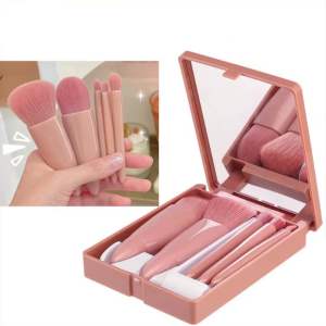 Hộp cọ trang điểm cá nhân mini kèm gương siêu tiện lợi cho các nàng