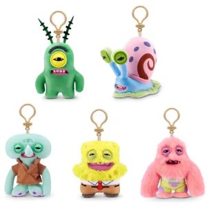 Fuggler | 2026 Stock Genuine Fuggler X Spongebob Squarepants Funny Ugly Monster Trandy Plush Keyring Cute Plush Keychain Pendant Gift Toy