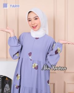 SANDRA MIDI DRESS POMPOM ORY BY AKU KARISSA