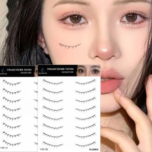 8 Pairs False Eyelashes Tattoo Stickers Waterproof Disposable Lower Eyelashes Makeup Simulation Extension Eyelashes Eyes Tool