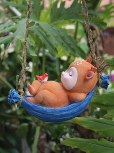 Cute Deer Pendant Outdoor Courtyard Flower Garden House Cloth Landscape Hanging Piece Balcony Animal Decoration Decoration Gift