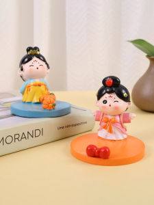 Cute Cartoon Tang Lady Phone Stand Resin Desktop Decoration Gift Female Model Mobile Phone Holder No Magnetic Charging Support