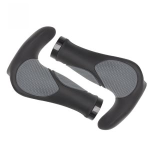 PCycling Mountain Bike Rubber Horn Handlebar Grips Bicycle Riding Accessories Double Side Lock Anti-slip Auxiliary Grips