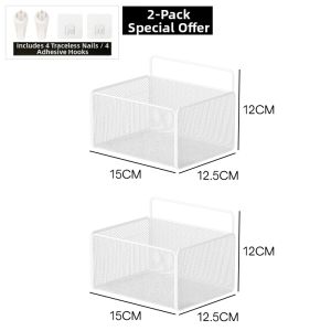 Multi-Layer Wall Mounted No-Drilling Storage Rack