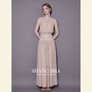 SHANGSHA | Elegant Stylish French Sleeveless Dress