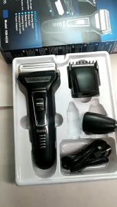 PAKET LENGKAP!! Kemei KM-6558 Alat Cukur Kumis Jenggot Multifunsional Shaver 3 in 1 -  Hair Clipper Shaver Trimmer 3in1 Cukur Rambut