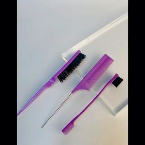 Comb Set Hair Styling Special Pointy Tail Beating Double Headed Brush Eyebrow Long Barber Makeup Updo Children Hair Salon Tools