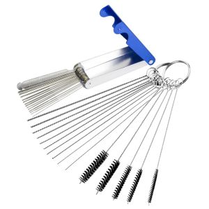 Carburetor Cleaning Kit - 304 Stainless Steel & Nylon Spiral Jet Remove Tool for Auto/Motorcycle/ATV/Welder