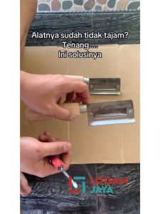 Pisau Pengupas Kulit Ari Kelapa/Ketela dan Buah dengan Kemampuan Mengasah Ulang - peeler buah-Kitchenware