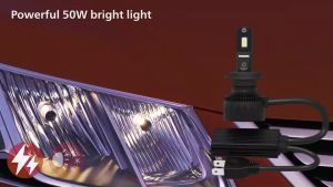 Philips หลอดไฟหน้ารถยนต์ Ultinon Rally 3550 LED 50W 9000lm H11 แถมฟรี Osram LED T10 แท้ 100% รับประกัน 1 ปี จัดส่ง ฟรี