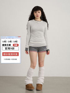 Áo Thun Nữ Achihara Ice Sand Màu Sắc Xuyên Lớp Chống Nắng Mùa Hè Cổ Tròn Dài Tay Thường Xuyên Polyester 65% Viscose 35%