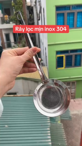 Rây inox đa năng rây lọc cho bé vá lọc cháo vá inox bớt bọt vá thủng lỗ nhỏ muôi lọc chanh
