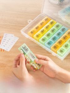 Hộp Đựng Thuốc Nhỏ Hộp Đựng Thuốc Di Động Dung Tích Lớn 7 Ngày Hộp Đựng Thuốc Viên Nhỏ Gọn Hộp Đựng Thuốc Chia Liều