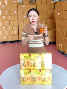 Deproud ไฟเบอร์รสส้ม 𝐏𝐫𝐨𝟗 𝐅𝐢𝐛𝐞𝐫 เซ็ต 6 กล่อง 1 กล่อง 7 ซอง ขับของเสีย ดีท็อกซ์ ล้างลำไส้