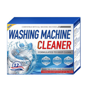 Washing Machine Cleaner Descaler Deep Cleaning Tablets Odor Removing Effervescent for Home Washer Laundry Supplies 12/24pcs Pack