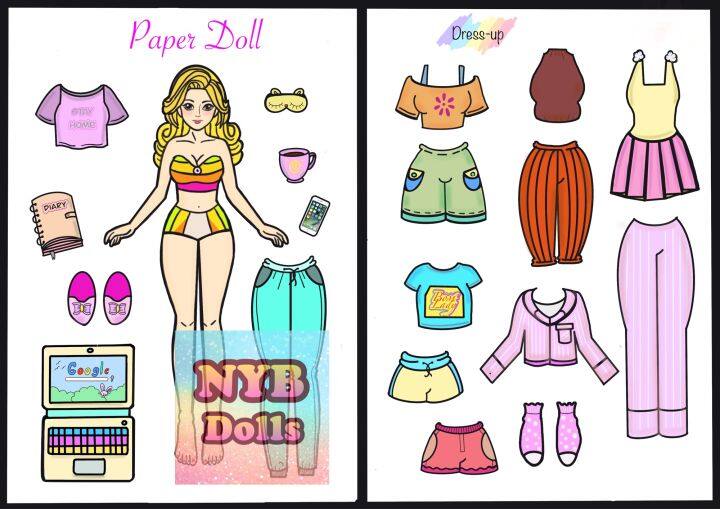 NYB Dolls | 2 Paper Dolls + Bedroom | Printables ONLY | Lazada PH