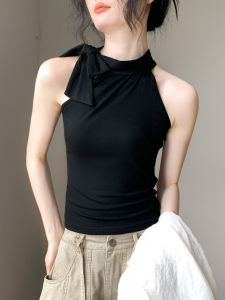 GEBEISHANG | French Style Ruffled Collar Sleeveless Slimming Vest