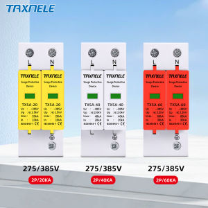 2P AC SPD Surge Protector Low Voltage Distribution Household Lightning Protection Device Arrester Module LBO 20KA 40KA 60KA