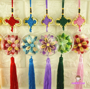 ชุดวัสดุกระดาษทิชชู่ DIY กระดาษโอริกามิแบบเรียบง่ายอุปกรณ์แขวนสำหรับใช้ในโรงเรียนอนุบาลโรงเรียนประถมศึกษาปีใหม่วันแม่