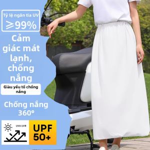 JIFANPAUL | Đầm A-Line Chống Nắng Vải Lụa Băng Đá Dài Tô Đẹp Vòng Eo