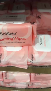 BUY 1 GET 1 Softlete Cleansing Wipes 100 Wipes - Alcohol Free & Fragrance Free Makeup Remover for Everyday Use at Home Work or Travel