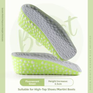 XIANZHAO | Invisible Heightening Shoe Inserts Super Soft Comfortable Long Time Standing Pain Relief Sports Air Cushion Shock Absorption Sweat Absorbent Breathable For Men And Women