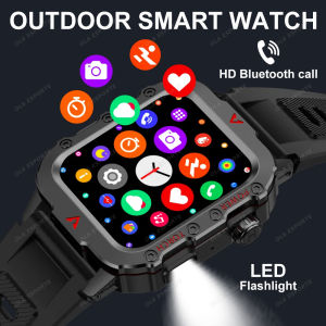 Multi-function Smart Watch Men Heart Rate Health Monitoring Bluetooth Call Smartwatch 100+Sports Modes Flashlight Sports Watches