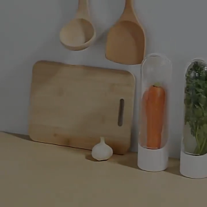 Refrigerator Herb Crisper Saver Pod Portable Clear Vegetable Storage Container For Keep Mint Fresh