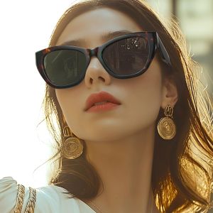 ZENOTTIC UV400 แว่นตากันแดดโพลาไรซ์ผู้หญิง Cat-Eye: อินเทรนด์ CATEYE แว่นตากันแดดผู้หญิง-แว่นตากันแดดน่ารัก UV400 ป้องกัน