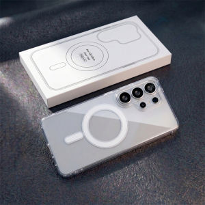 Orginal for Magsafe Magnetic Case for Samsung Galaxy S26 Ultra S25 Edge S24 S23 S22 S21 S26FE A57 A37 A17 Clear Shockproof Cover