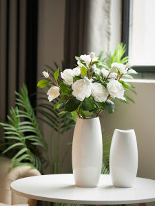 จิตรกรรมจีน กระติกน้ำชาเซรามิกสีขาว กระติกน้ำชาเซรามิกทำมือ กระติกน้ำชาเซรามิกแบบเรียบง่าย กระติกน้ำชาเซรามิกสำหรับตกแต่งบ้าน