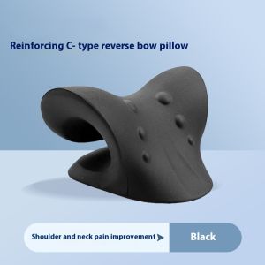 C-shaped Neck Shoulder Stretcher Relaxer Cervical Chiropractic Traction Device Pillow for Relief Cervical Spine Traction Tools