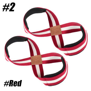 1Pair Figure 8 Lifting Straps - Weightlifting Straps - Figure 8 Straps - Wrist Straps for Men Women Weight Lifting Deadlifts