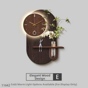 RUIBAHAO | Retro Style Wall Clock Painting Sandstone Texture