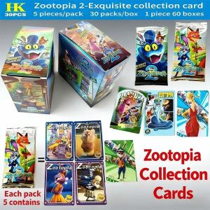 Disney | Zootopia 2 Laser Flashcards Shiny Collectible Trading Cards for Kids Full Set Blind Boxes Christmas Gift