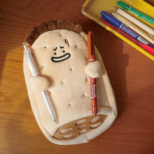 กระเป๋าใส่ดินสอรูปถั่วรากบัวแบบใหม่กระเป๋าใส่เครื่องเขียนขนฟูๆน่ารักแบบออริจินัลจากภูเขาฝนถุงเก็บของความจุใหญ่กล่องใส่ปากกานักเรียนต้น