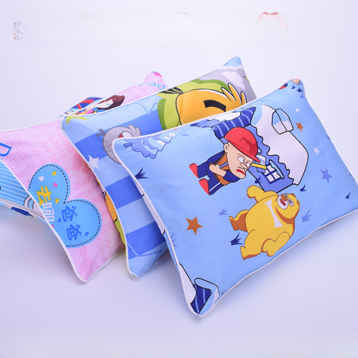 Kids Cartoon Baby Pillow Case Small Size Student Pillow Leather Single